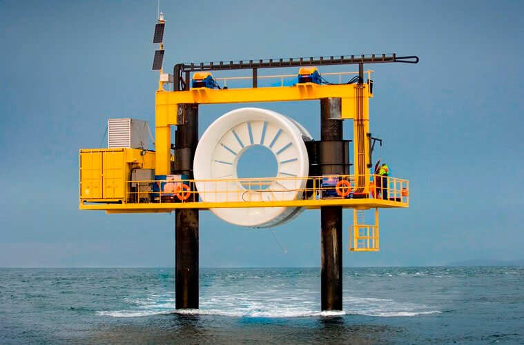 Image of open hydro system used for harnessing tidal energy image.